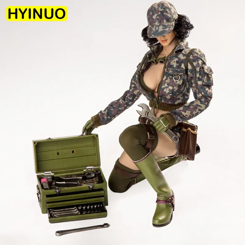 Экшн-фигурка CAT CT007 в масштабе 1/6 женский костюм для ремонта автомобиля лепка