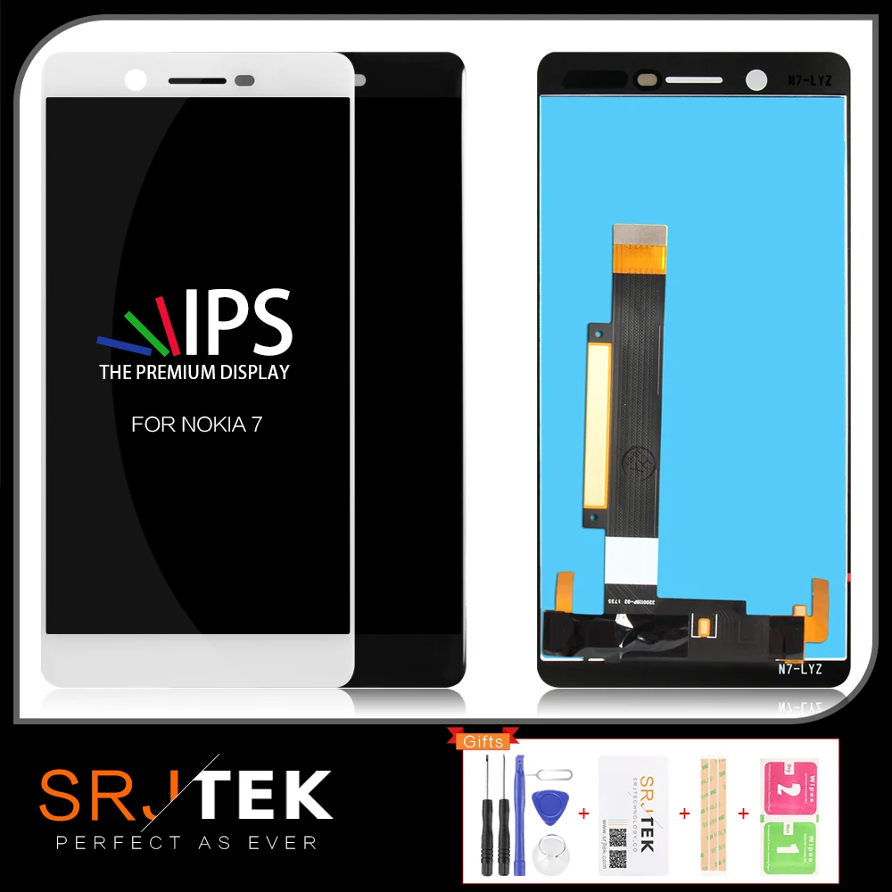 Оригинальный 1920x1080 5 2 &quotIPS экран для NOKIA 7 LCD Plus дисплей N7 кодирующий