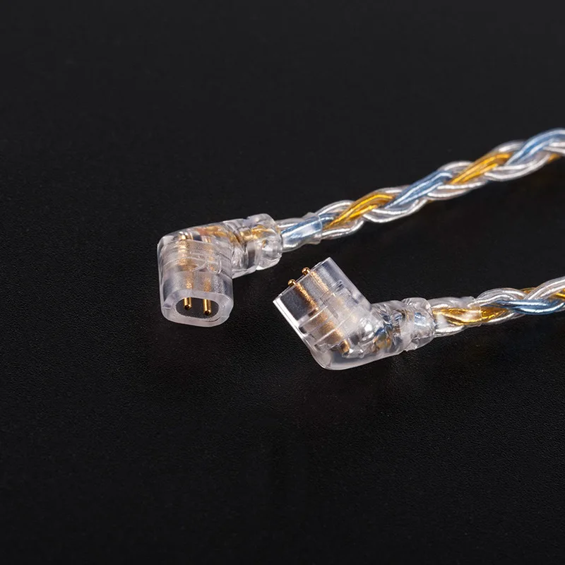 16 ядра Модернизированный посеребренный Медь кабель 2 5/3 5/4 4 мм с MMCX/2pin/QDC TFZ разъем