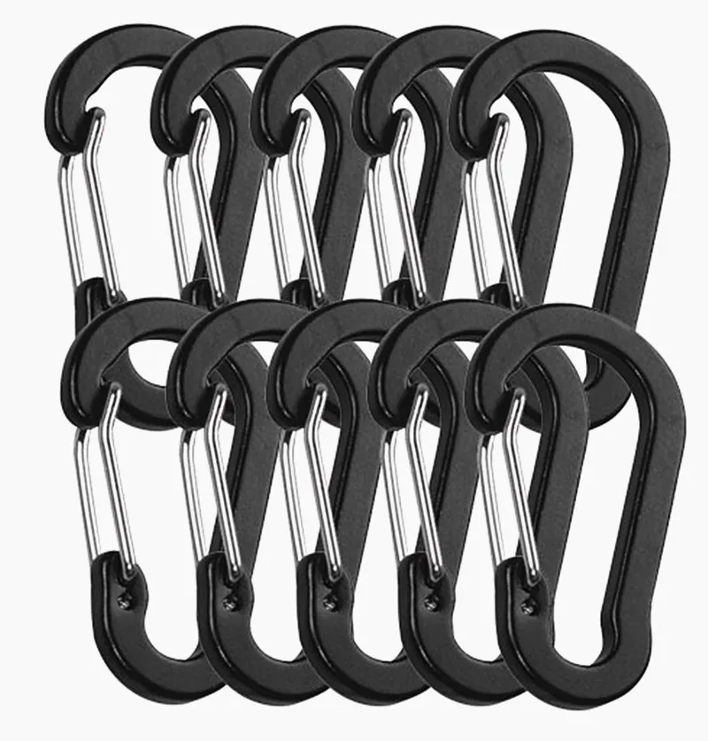 10 шт. Бум Рыбалка CC1 Алюминий сплав Карабин брелок для кемпинга на открытом