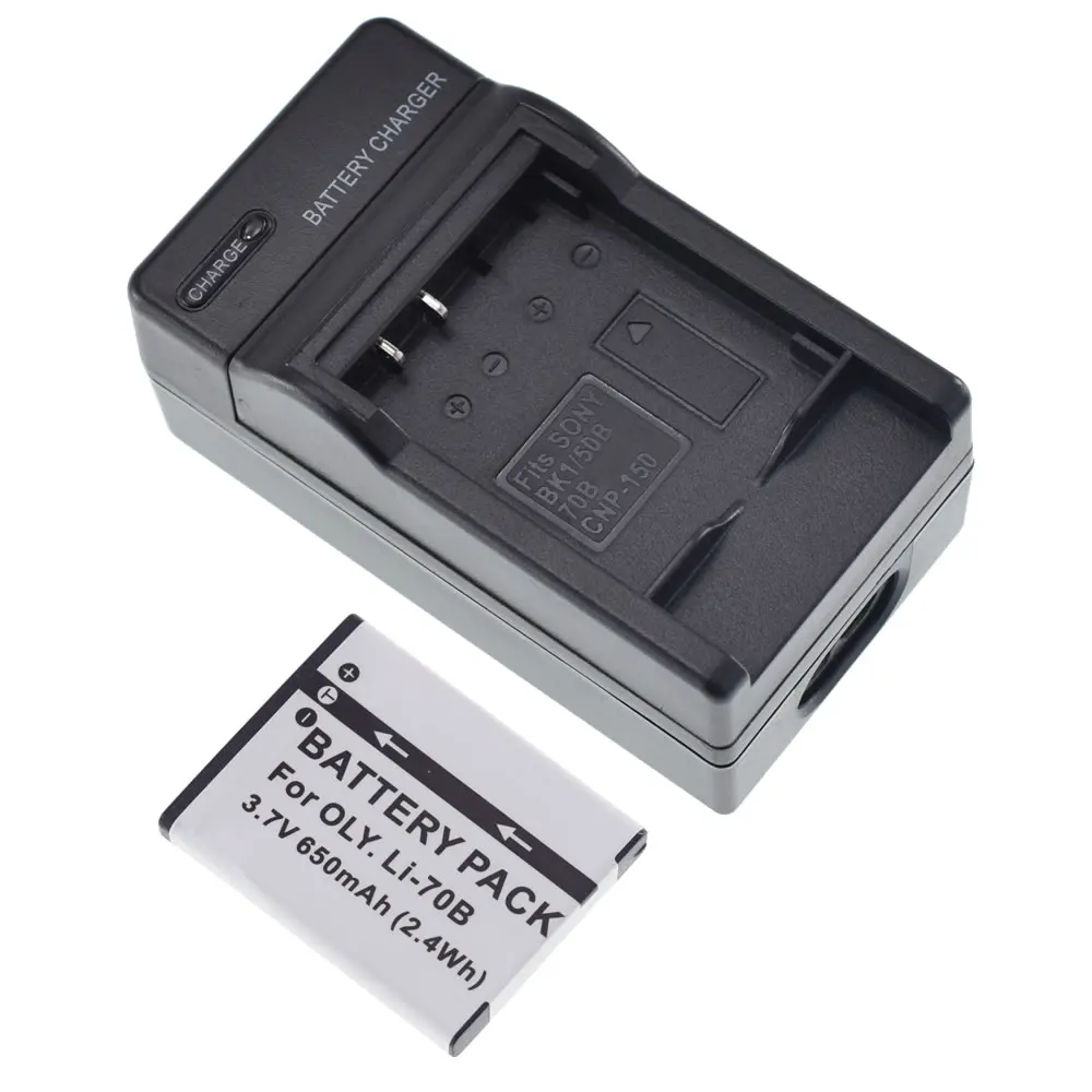 Батарея + зарядное устройство для дома и автомобиля Зарядное цифровой камеры Olympus