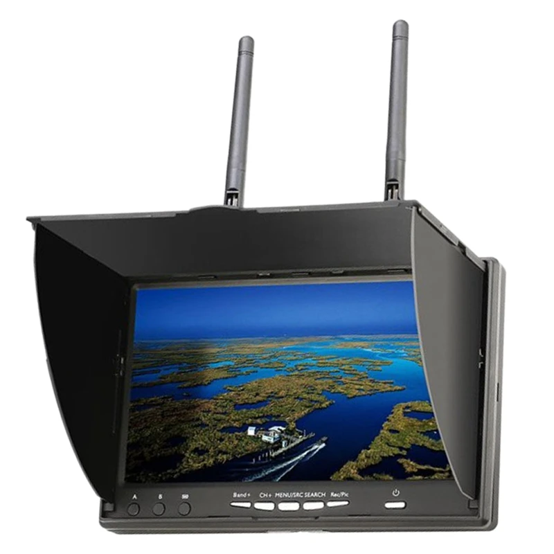 MOOL FPV монитор 5 8G 40CH 7 дюймов Raceband 800X480 с DVR встроенный аккумулятор видео Sn для