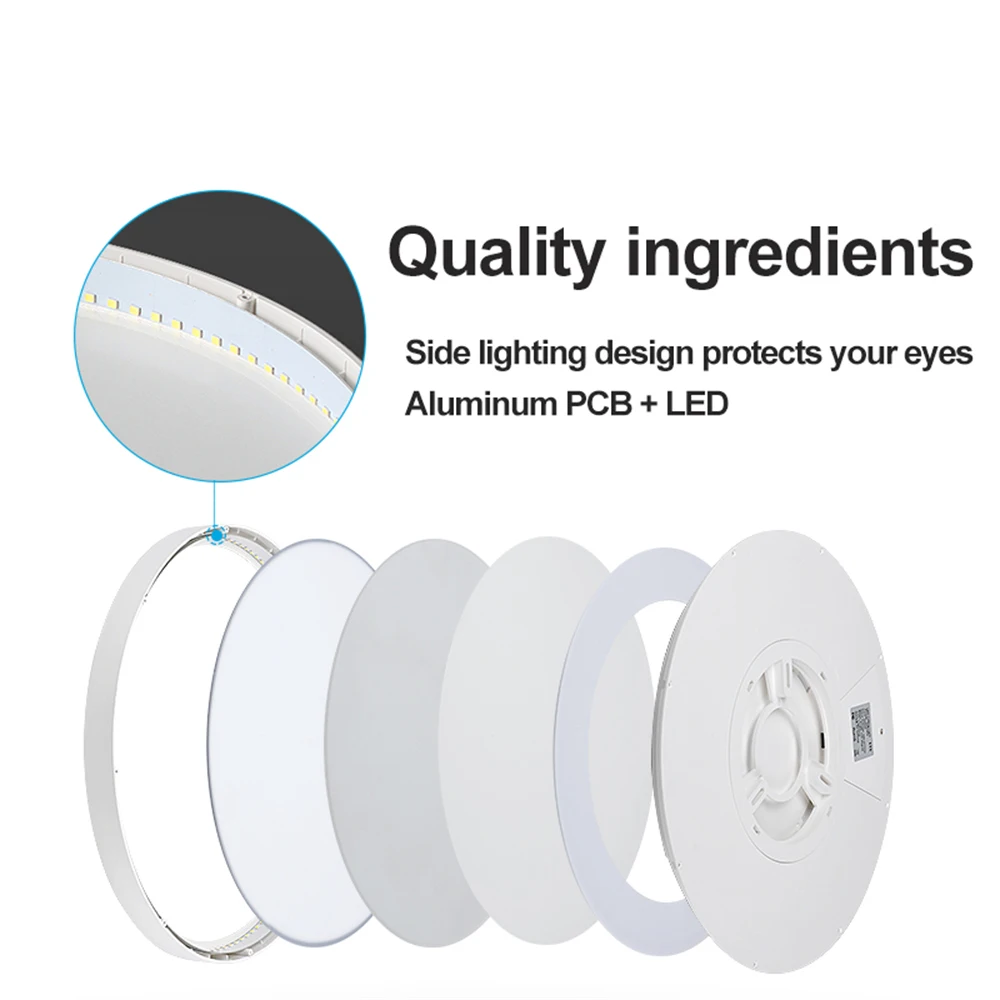 $22.29 LED Pendant Light Ultra-thin Ceiling Lamp Large Bedroom Room Light Lighting Modern Remote Control Bedroom Livingroom RC Dimmable