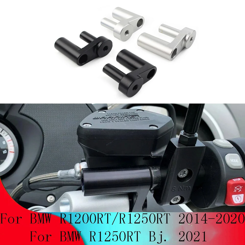 

Motorcycle Aluminum Adjustable Handlebar Risers Kit 1.625" Back Move Mount Clamps For BMW R1200RT R1250 RT R1200 R1250 R1250RT