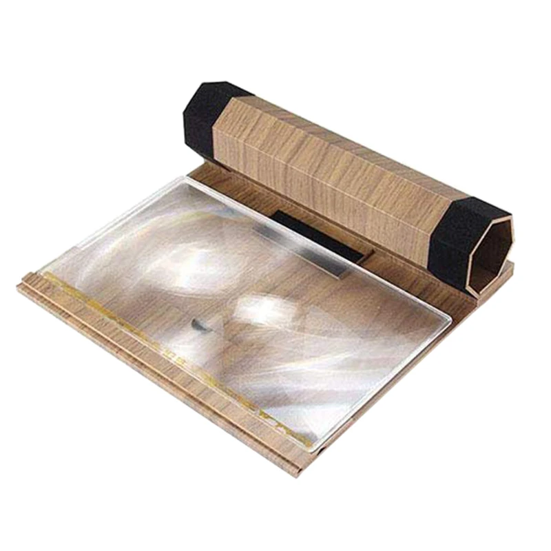 12 дюймов Hd Экран лупа твердой древесины зерна складной мобильный телефон