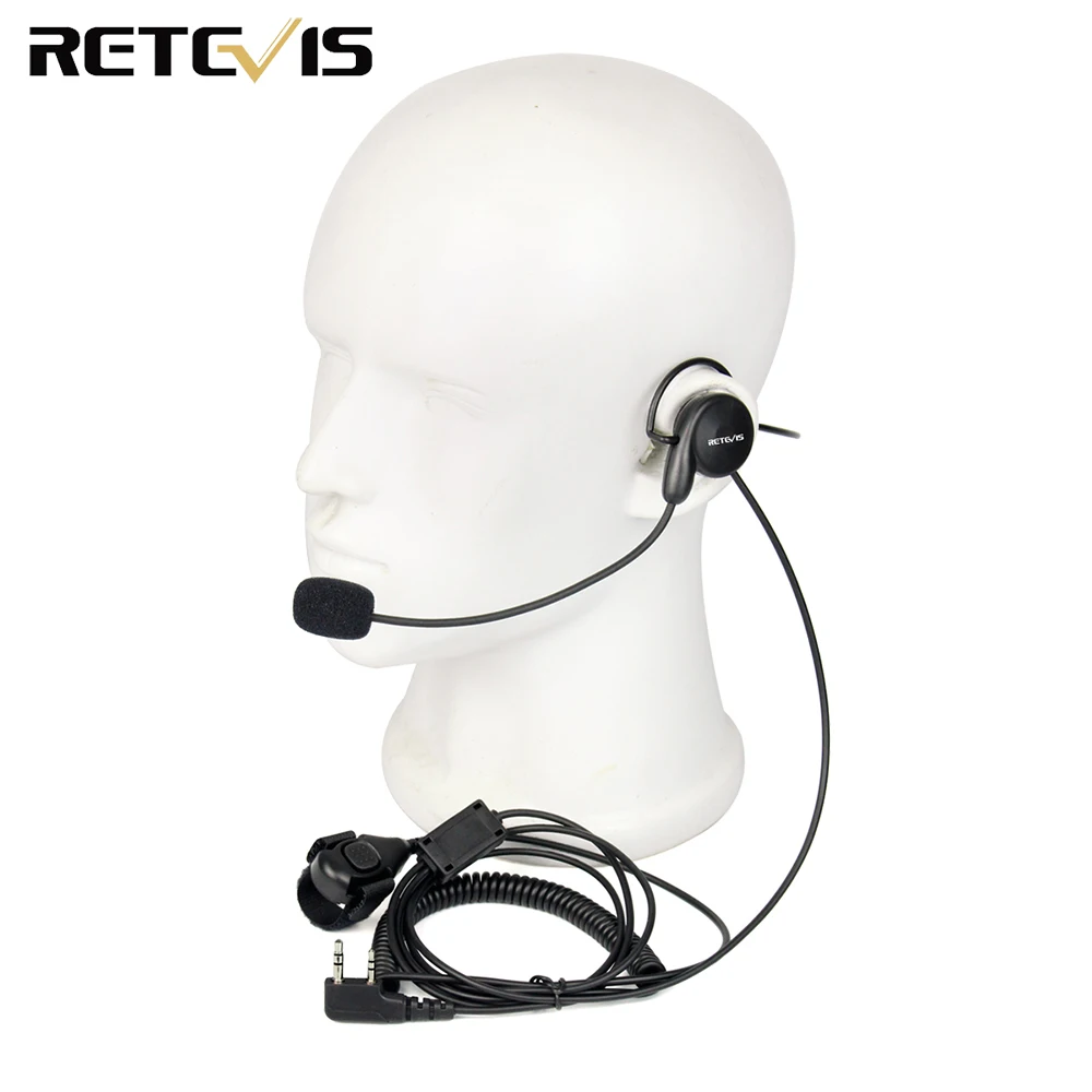 Retevis 2 булавки динамик Mic Finger радиотелефон с гарнитурой PTT для Kenwood радио BAOFENG UV-5R BF-888s Retevis H777 TYT Ham Радио иди и болтай Walkie Talkie гарнитура