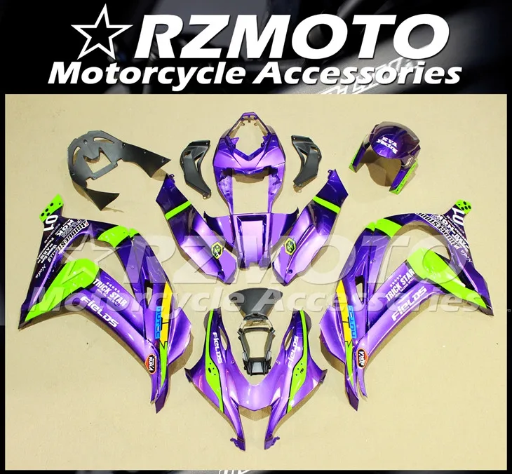 

New ABS Motorcycle Fairings kit Fit for Kawasaki Ninja ZX-10R 2016 2017 2018 2019 10R 16 17 18 19 Bodywork set purple green