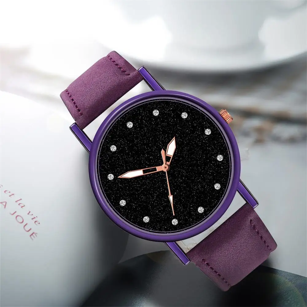 Роскошные модные женские часы кварцевые из нержавеющей стали с циферблатом