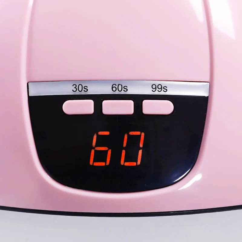 Белый/розовый цвета 45 Вт Светодиодный УФ-лампа для отверждения гелей ногтей