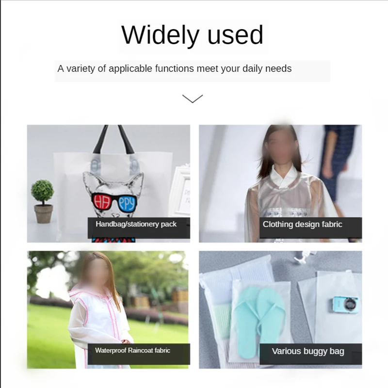 0 25 Экологичная пленка eva полупрозрачная матовая бирка сумка для багажа одежда