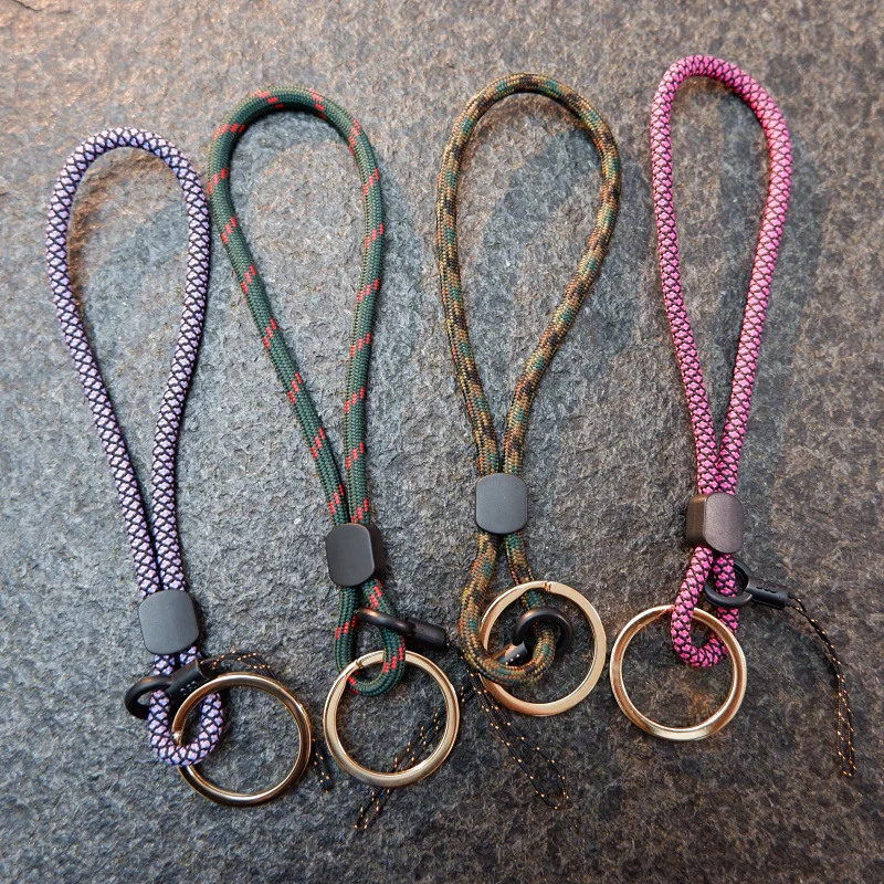 

Wrist Strap Metal Buckle Phone Lanyard Luxury Phone Charm Simple Keychain Lanyard for Key Adjust String Mobile Phone Accessories