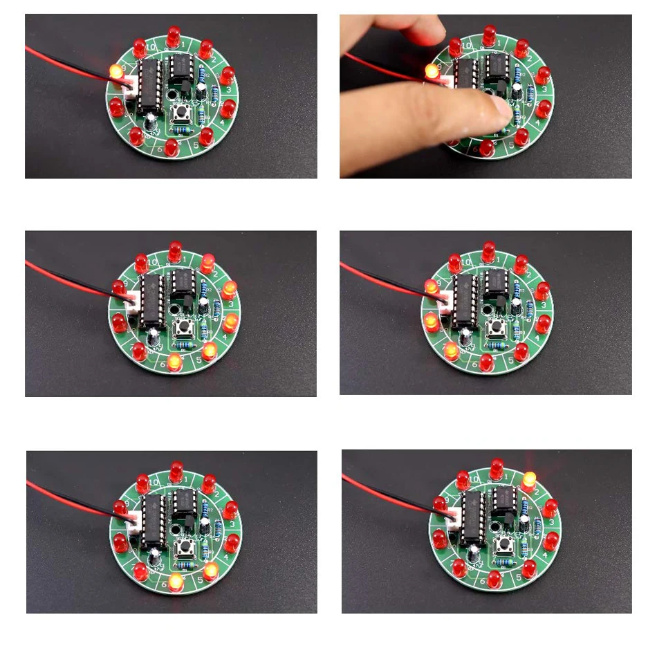 Lucky поворотный водяной светильник DIY Электронный набор электролотерейный Набор