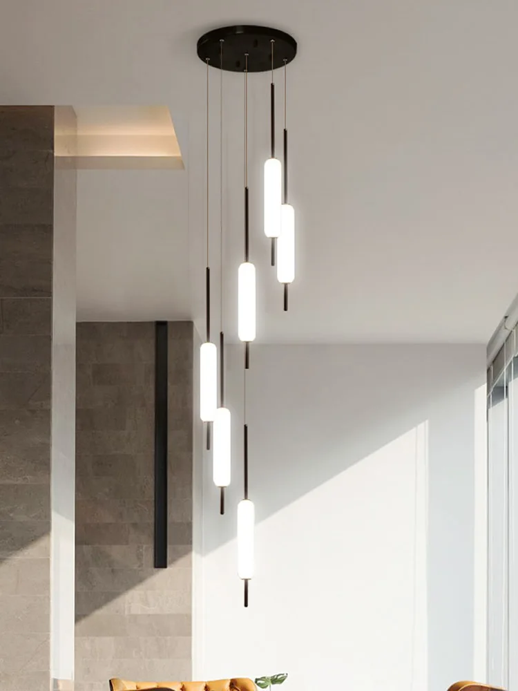 売る 階段照明装飾チューブ,モダンな吊り下げ式ランプ,スパイラル形状,ヴィラホール,室内装飾