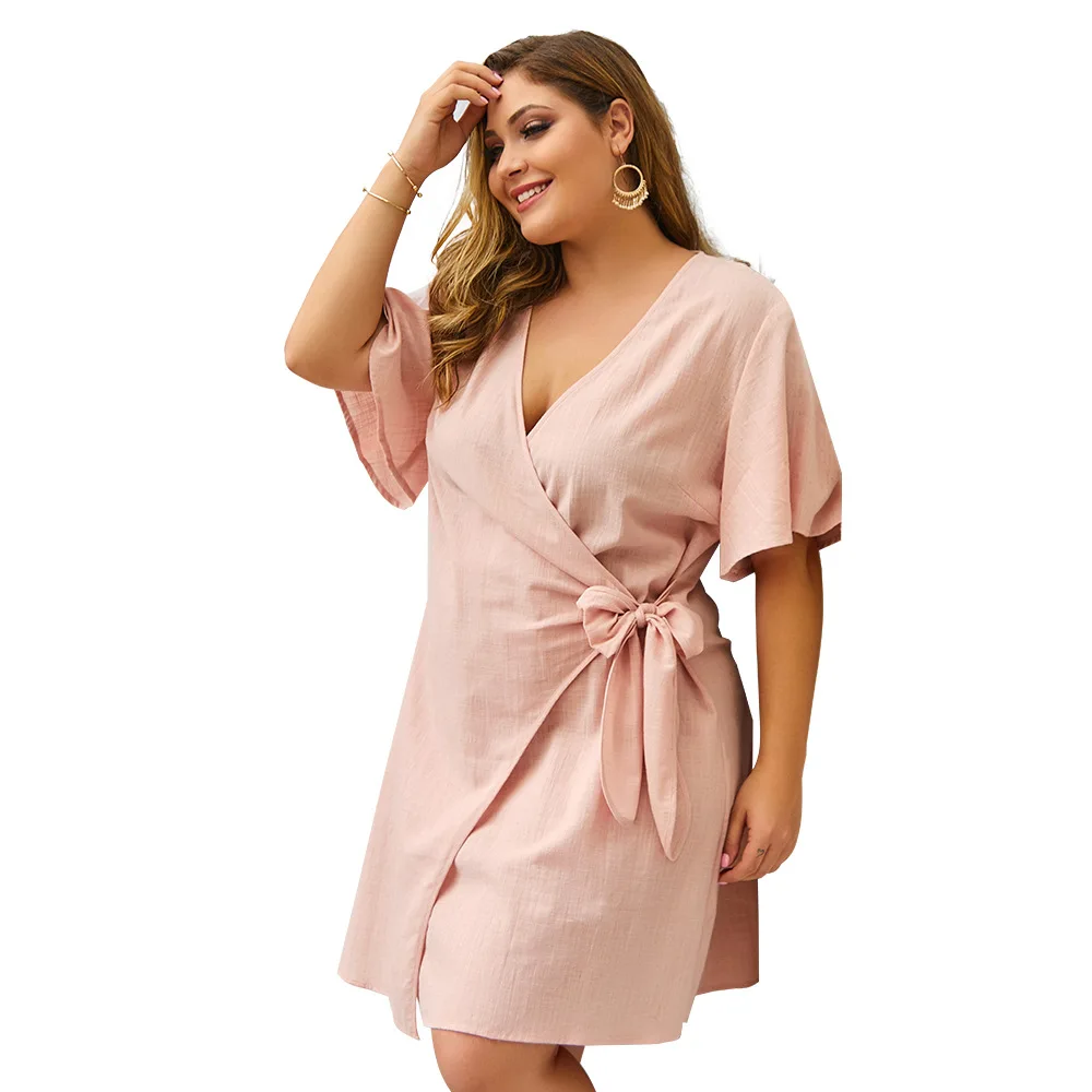 Летнее платье оригинальный дизайн женское большого размера Осеннее Новое