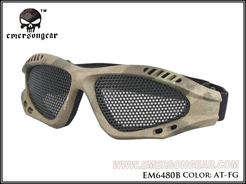 ATFG Emersongear Эмерсон ноль очки Painball Защита Для Страйкбола Очки стальная сетка военный Пейнтбольный шлем очки для пеших прогулок - Цвет: ATFG