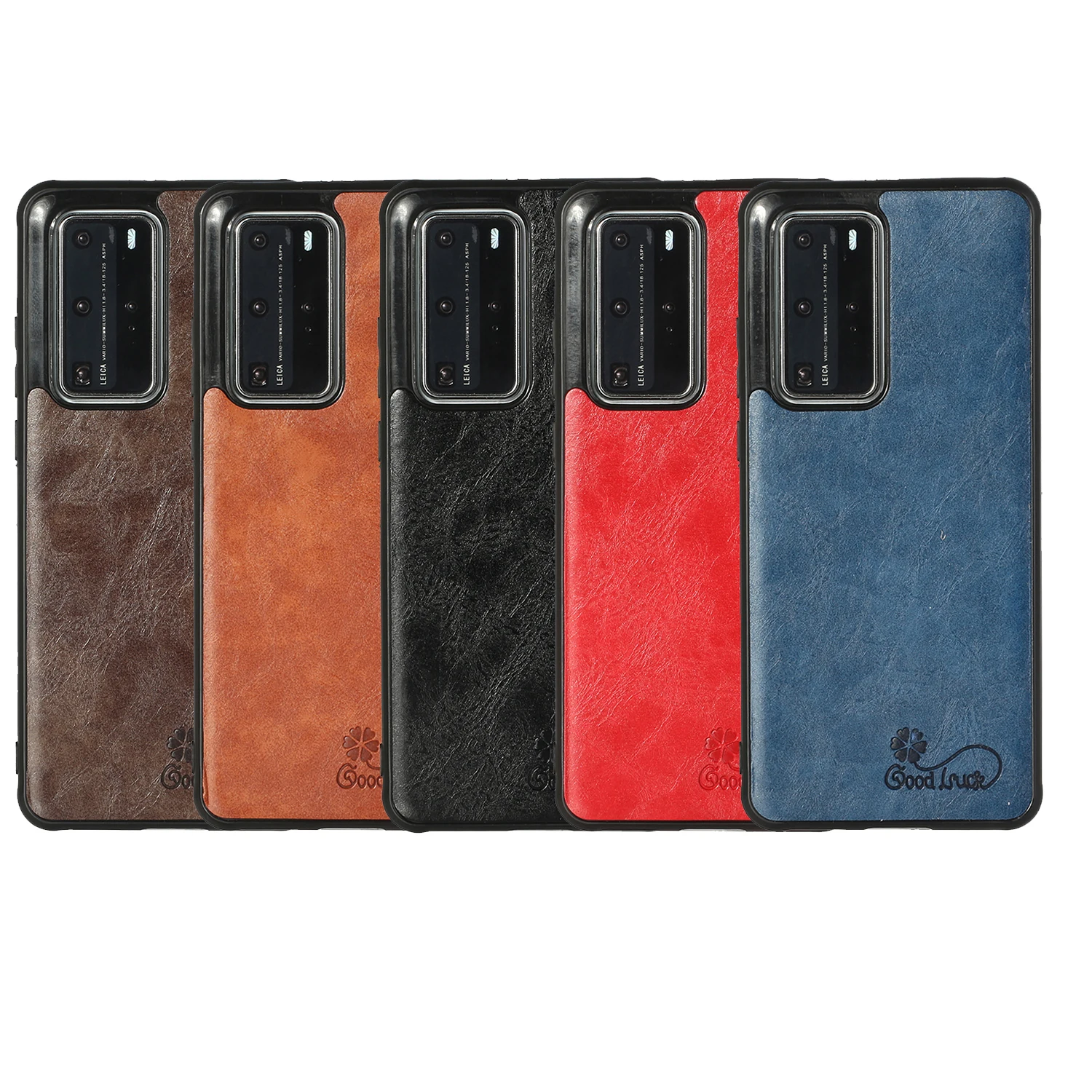 

For Huawei P30 P40 Lite Pro Y5P Y6P Y7P Y8P P Smart 2019 2020 2021 Mate 30 40 Pro Plus Soft Leather Phone Case Back Cover Shell