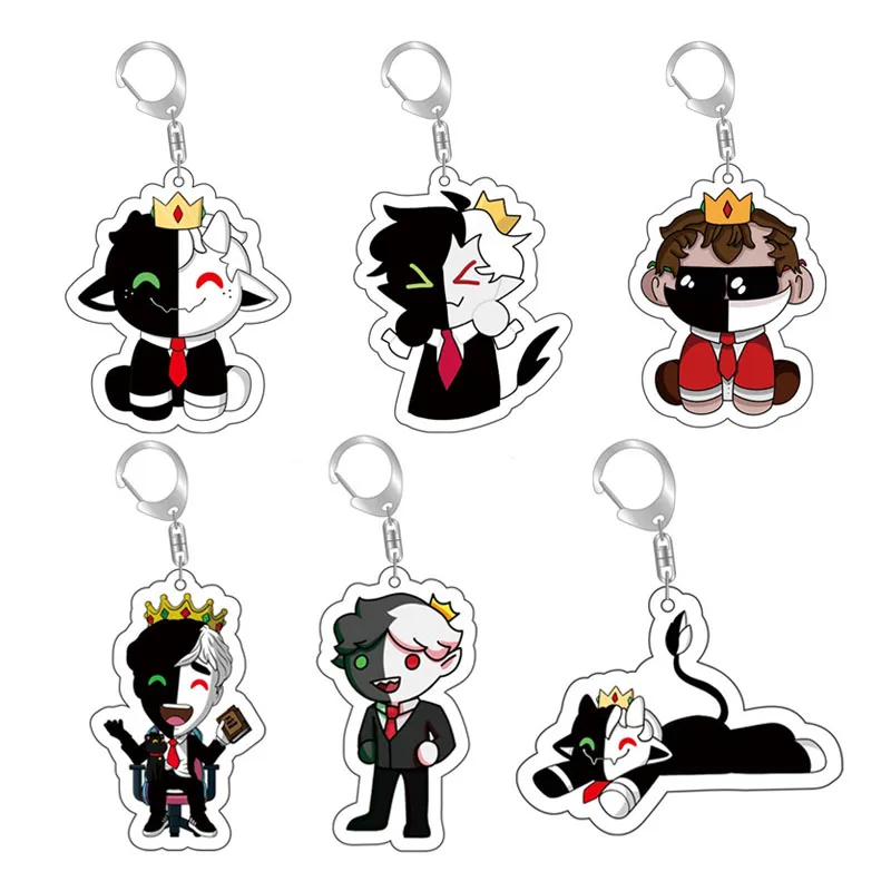 Забавный акриловый брелок Ranboo Merch Kawaii Dreamwastaken Smp подвеска ювелирные изделия -
