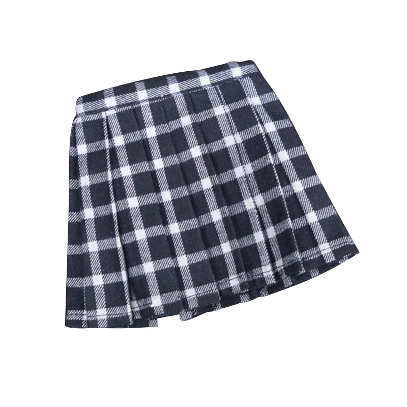 

1/3 шарнирная кукла в клетку, складная юбка, модная Кукла, короткие платья, повседневная одежда, аксессуары для одежды, детская Подарочная кук...