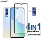 Закаленное стекло с полным покрытием для ViVo Y53S Y33S Y33T T1X Y71T Y20T Y21 Y21S Y73 Y72, защитная пленка для экрана телефона и камеры
