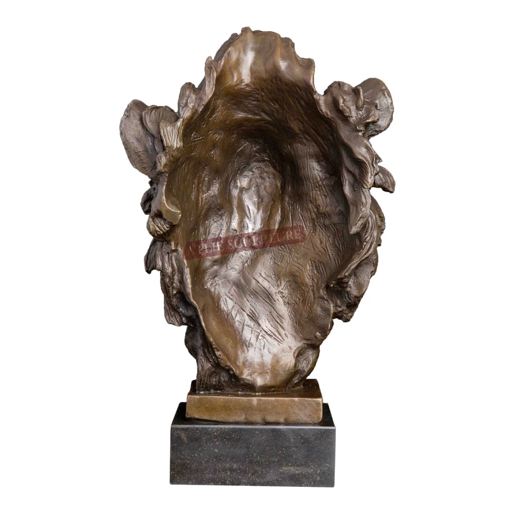 Женская статуя диких животных бюст скульптура искусство домашний офис стол