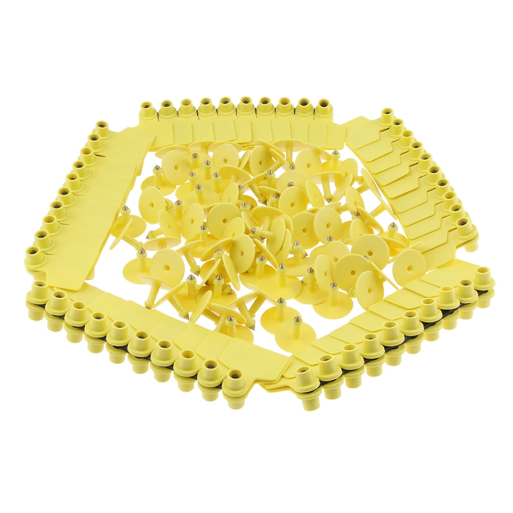 100 шт. свиней корова Ушная бирка для крупного рогатого скота свободная латунных