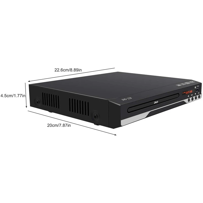 Портативный DVD плеер для ТВ Поддержка Дома USB порт компактный Мульти регион DVD/SVCD/CD