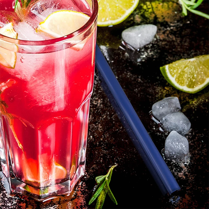 Многоразовые силиконовые соломинки с одним нажатием пищевой питьевой прочная