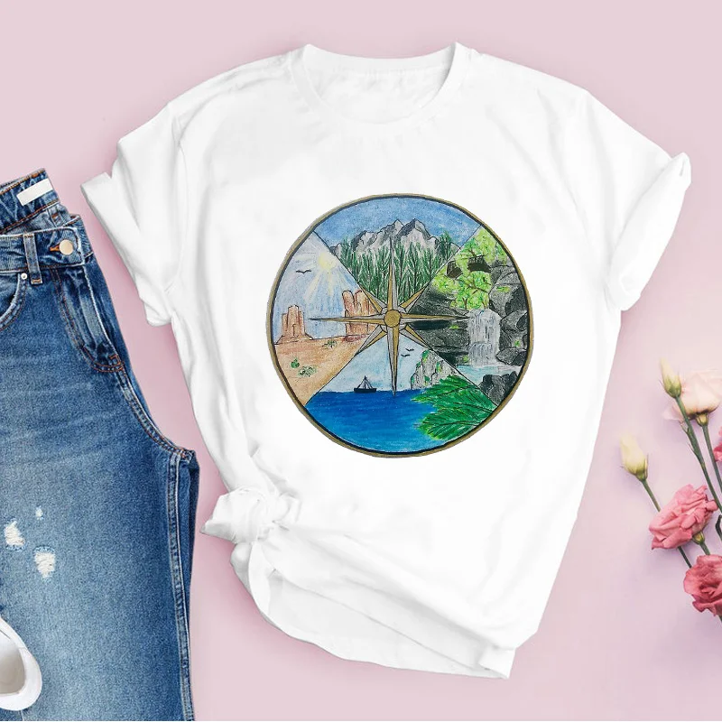 Женская футболка с коротким рукавом и графическим рисунком милые модные топы