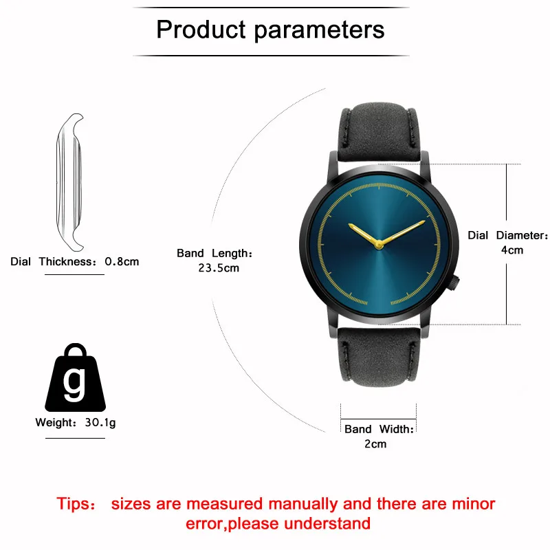 Мужские Простые часы WJ-8747 модные классические минималистичные кварцевые