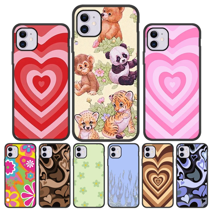 Love Heart Phone Case For LG K52 K62 K51 Case Cover Bumper For LG K41S K51S K51 S K40S K30 Stylo 6 7 Silicon Shell Etui