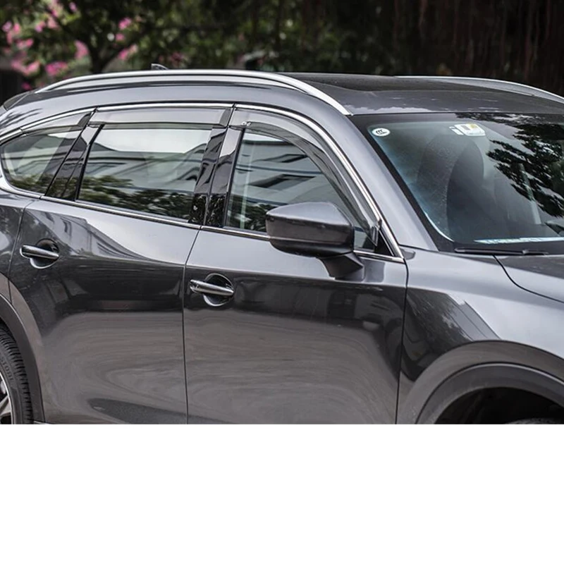 CEYUSOT для mazda CX-8, оконный козырек, 6 шт./партия, боковое стекло, водонепроницаемый декоративный щит, внешние аксессуары, mazda CX8