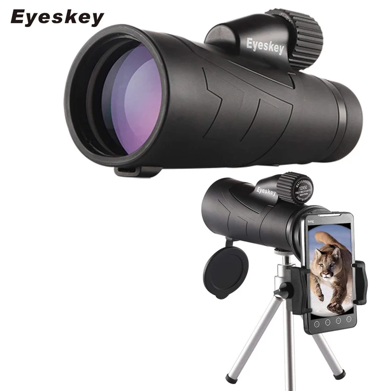 

Eyeskey 10x50 12x50 High power Large Eyepiece Monocular IPX7 Waterproof BaK4 Prism Telescope for Outdoor Hunting Bird Watching