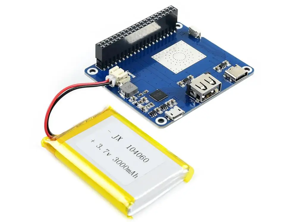 Плата литий-полимерной батареи Waveshare для Raspberry Pi решение внешнего аккумулятора