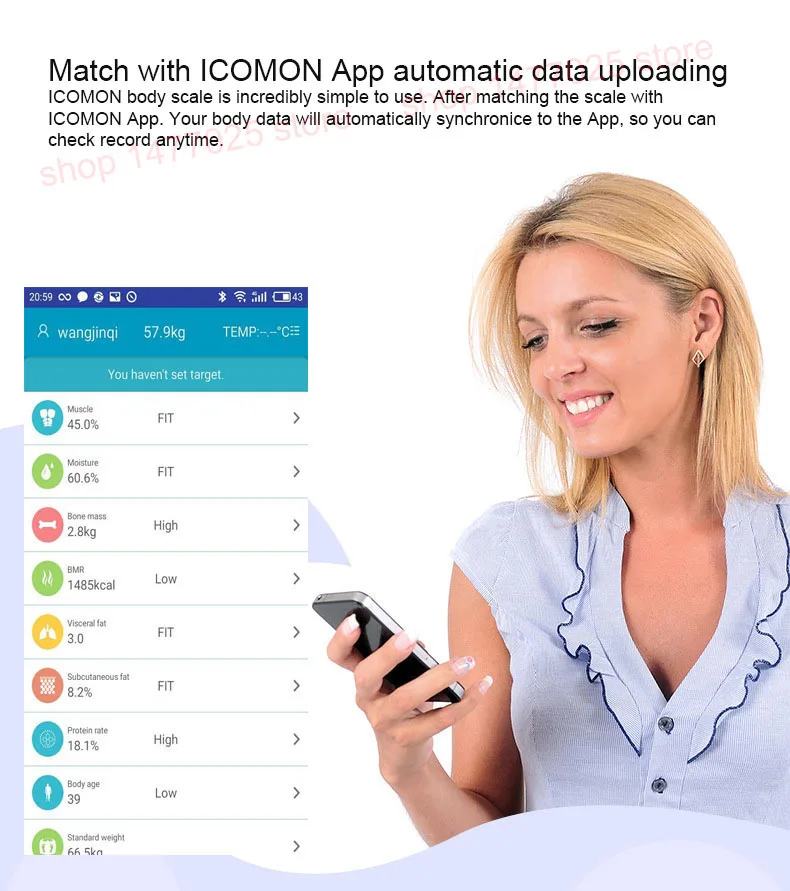 Оригинальные icommon i31 умные весы для ванной, цифровые весы для тела, жир, напольные весы, ЖК-дисплей, человеческие весы mi, B mi баланс, Bluetooth