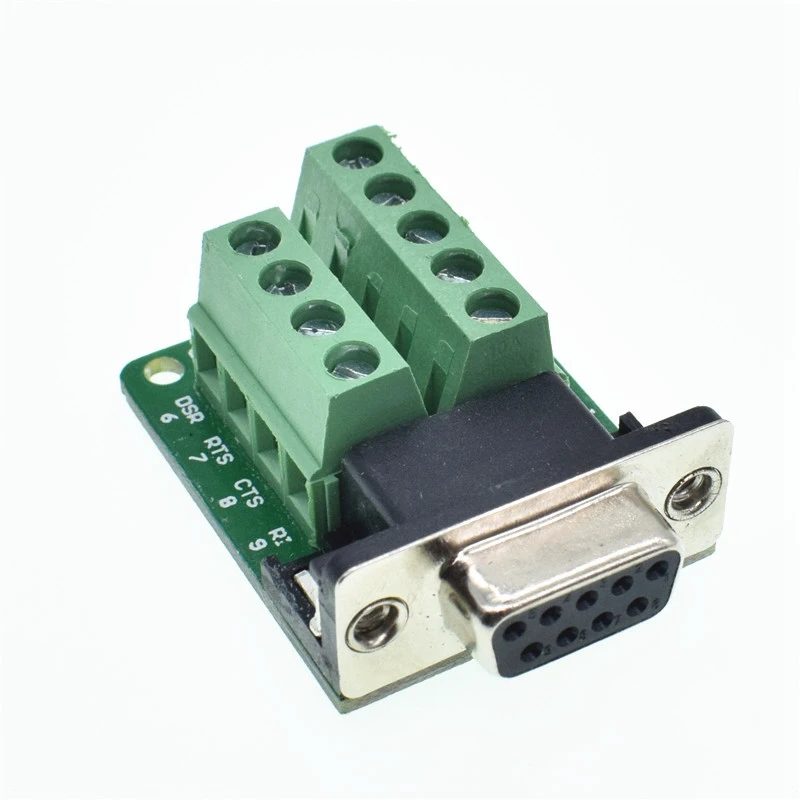 D SUB 9pin DB9 Male Female адаптер сигналов модуль клеммы RS232 Serial To Terminal