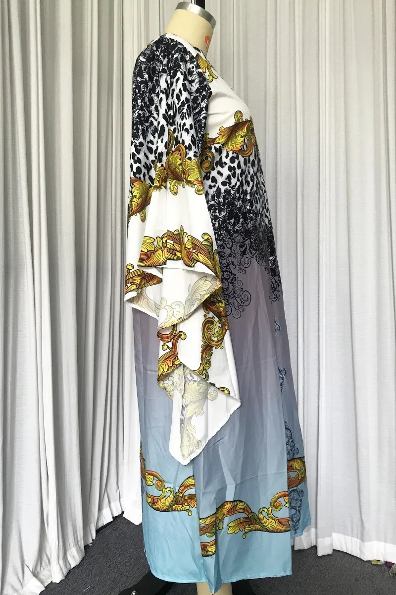 Африканские платья для женщин Дашики с цветами Розовая африканская одежда базин