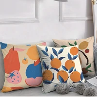 pillowcase 2pcs 45x45 cute fruit printed pillows cover for sofa decorative harajuku japanese style pillow cases 18 inches daily