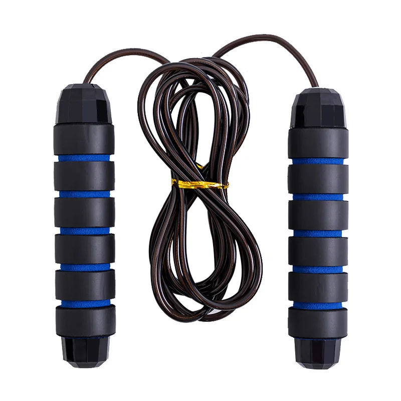 

Tangle-Free Soft Foam Handle Steel Wire Racing Weighted Skipping Rope Rapid Speed Jumping Rope Cable with Ball Bearings Steel