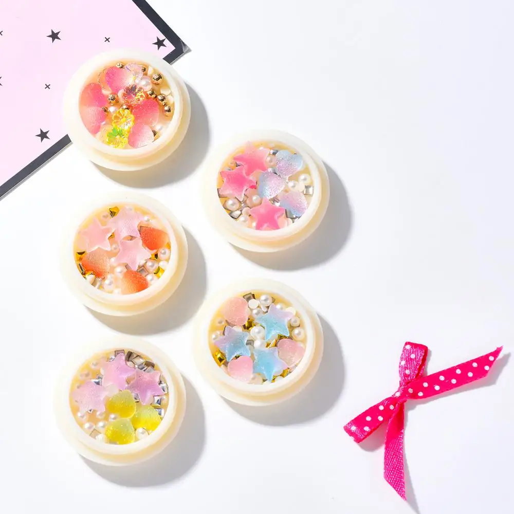 Цветные аксессуары для дизайна ногтей 3D конфетные стразы Жемчужное Украшение в