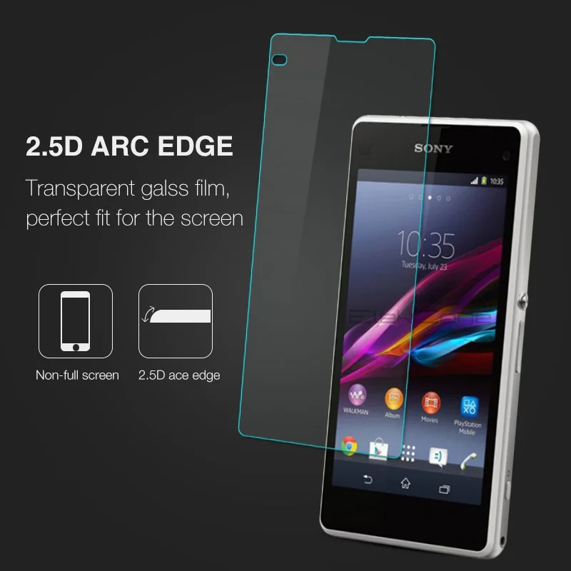 Закаленное стекло 9H HD с нано покрытием пленка для Sony Xperia Z1 Compact Защита экрана