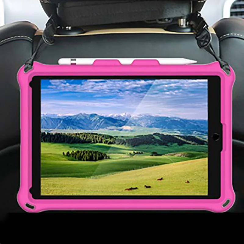 Для заднего сидения автомобиля силиконовые дети Чехол для Ipad Pro 9 7 2017 2018 Air 2 Protecter