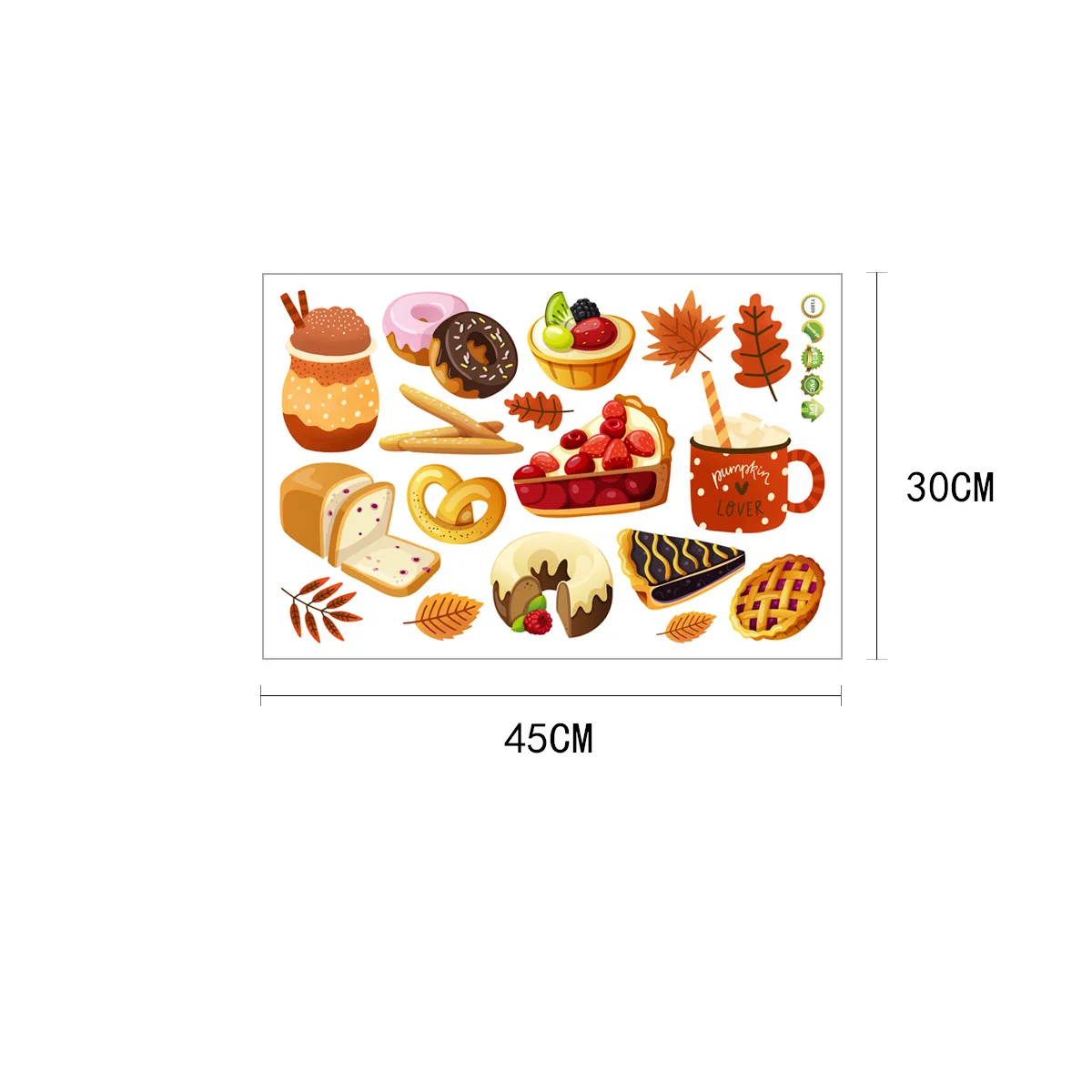 

Hot New Tableware Kitchen Wall Stickers Personalized Creative Kitchen Decoration Stickers for Refrigerator for Cabinet Stove