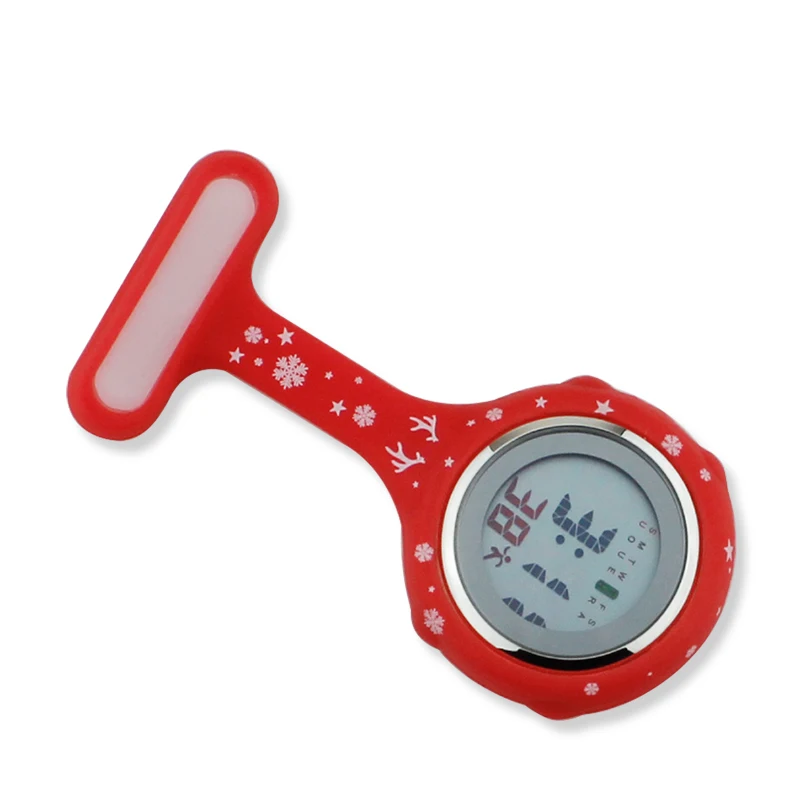 2019 часы медсестры цифровые силиконовые медицинские Брелок Брошь доктор с