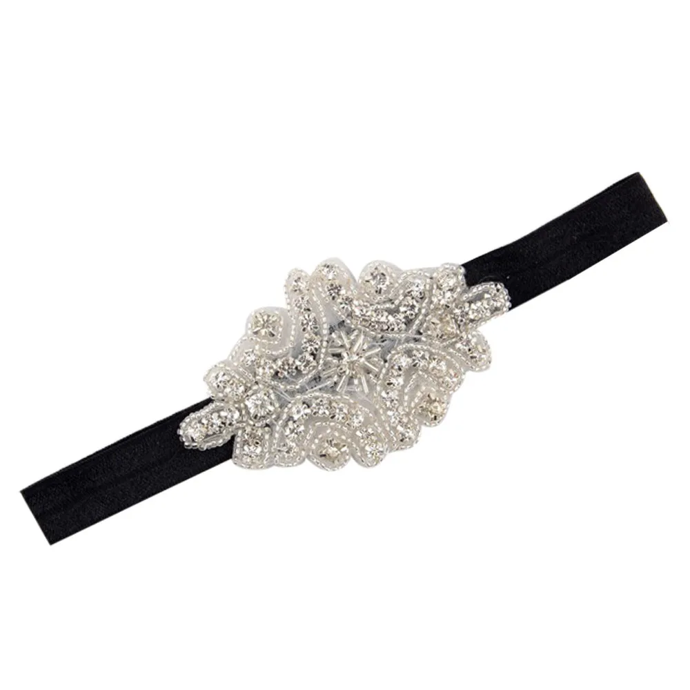 Детская повязка на голову стразы Детские аксессуары для волос девочек лента