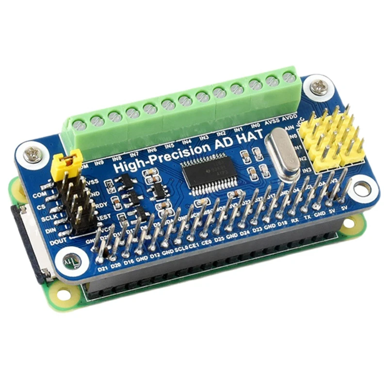 

Плата расширения Waveshare ADS1263 для материнских плат Raspberry Pi и Jetson Nano