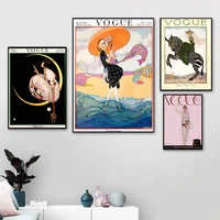 nordic poster print modern art vogue vintage magazine painting fashion wall art canvas wall pictures for living room home decor