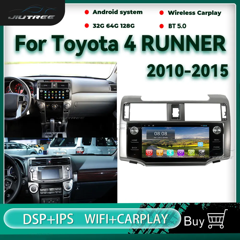 

Автомобильный радиоприемник Android10 для Toyota 4 runner 2010-2015, GPS-навигация, мультимедийный плеер, автомобильный стерео приемник, головное устройство
