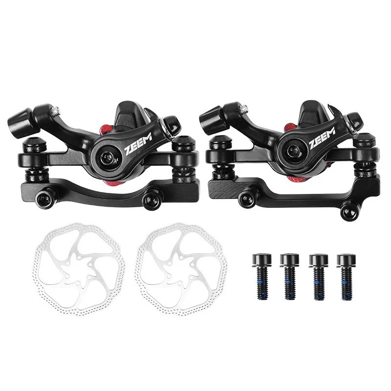 

ZEEM T8 Bike Disc Brake Mechanical Line Pulling Disc Brake Mtb Electric Bicycle Folding Car Brake Bicycle Accessories