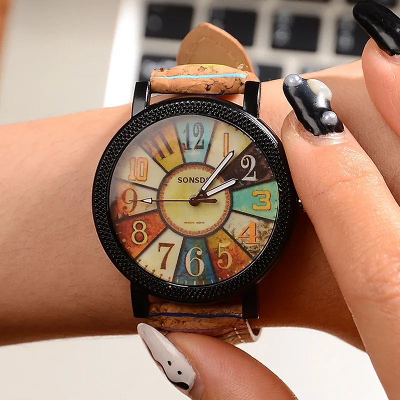 Часы наручные женские кварцевые с компасом цифровые спортивные в полоску