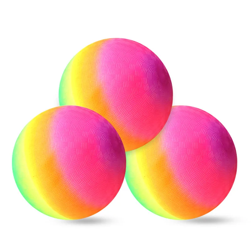 

Rainbow Playground Ball 8.5 Inch Outdoor Toys For Children Boys Girls Kids Games Buitenspeelgoed Juguetes Para